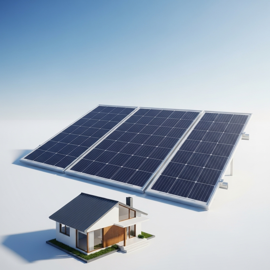 Panneaux solaires sur toit